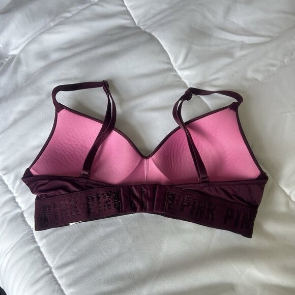 PINK Victoria's Secret Women's Burgundy Bra - Picture 3 of 7